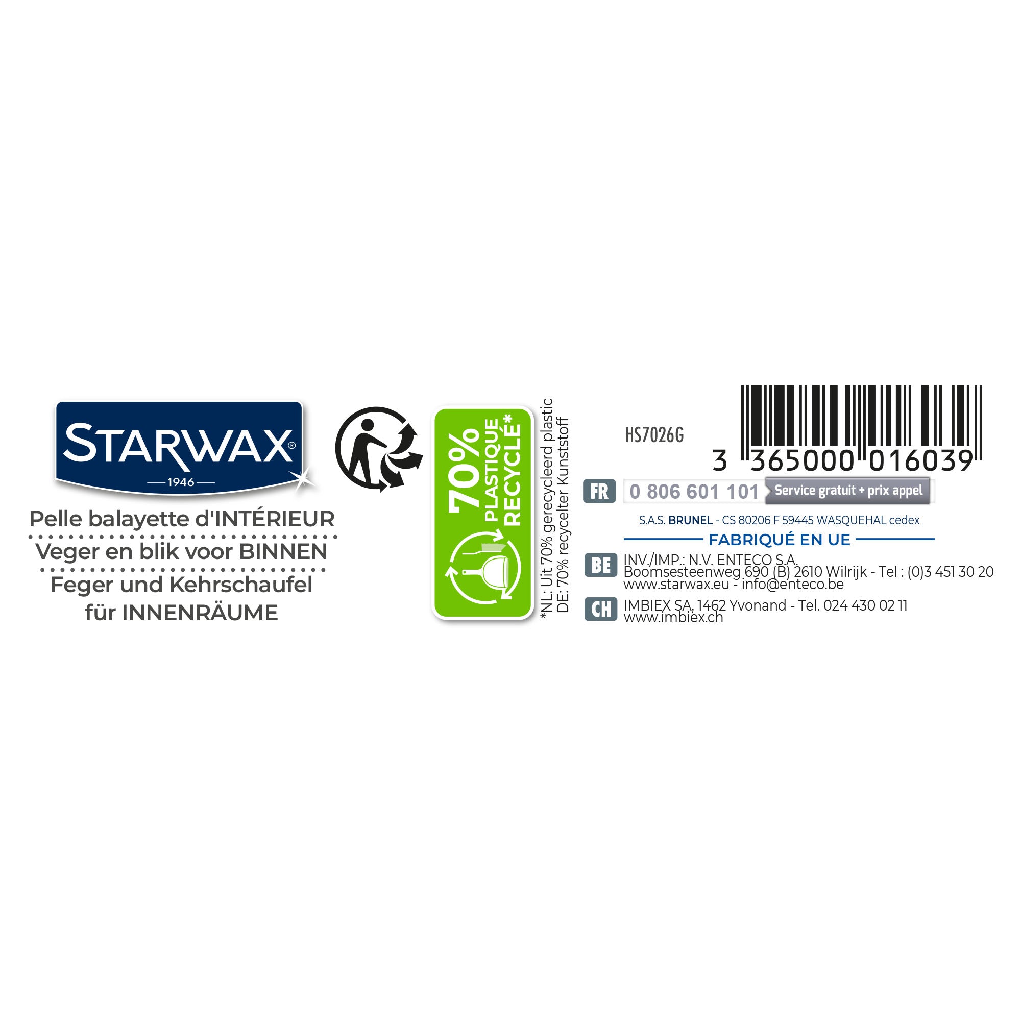 STARWAX - Combiné pelle-balayette
 X1