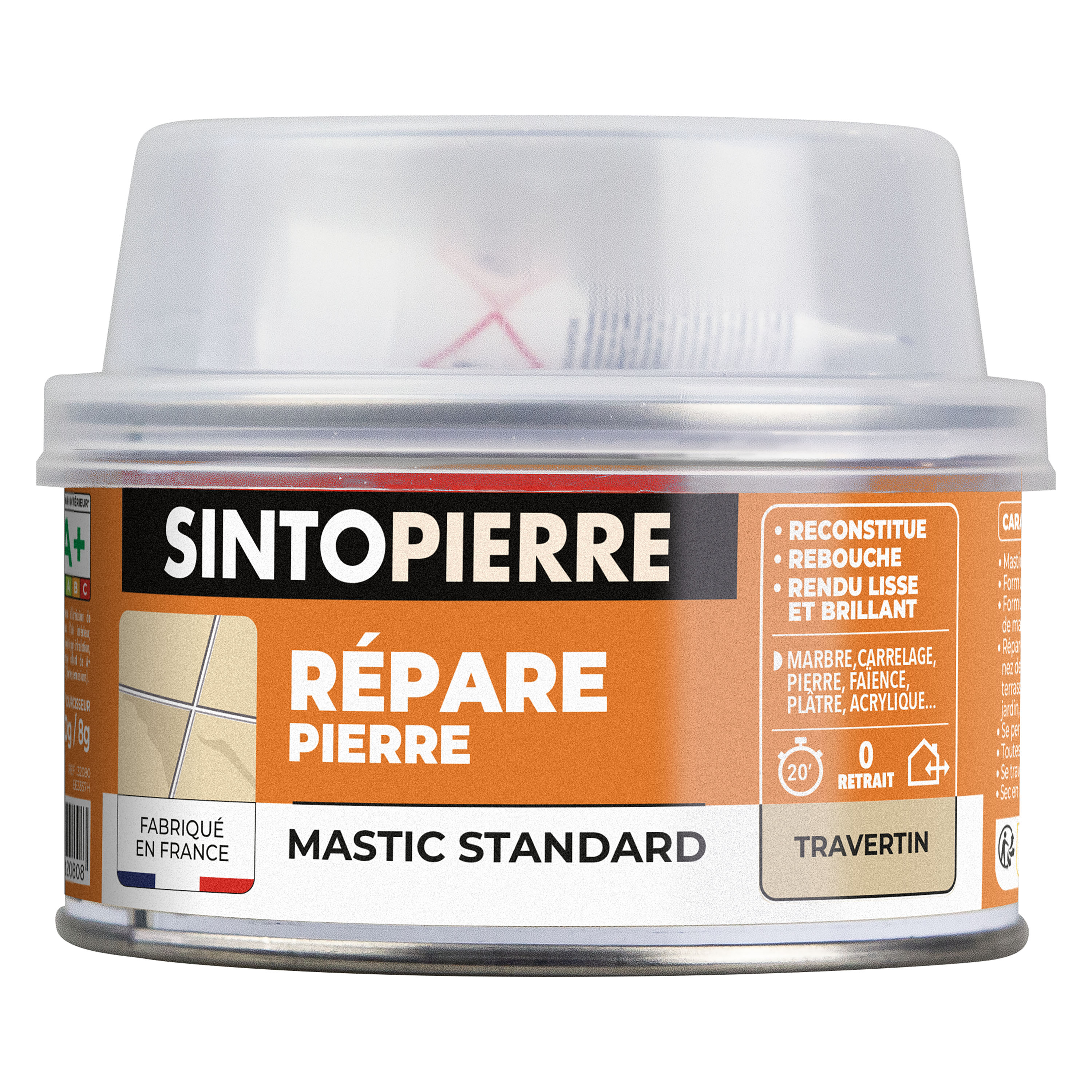 SINTO - Répare sols et murs (parement, pierres, travertin, comblanchien) 280g Travertin