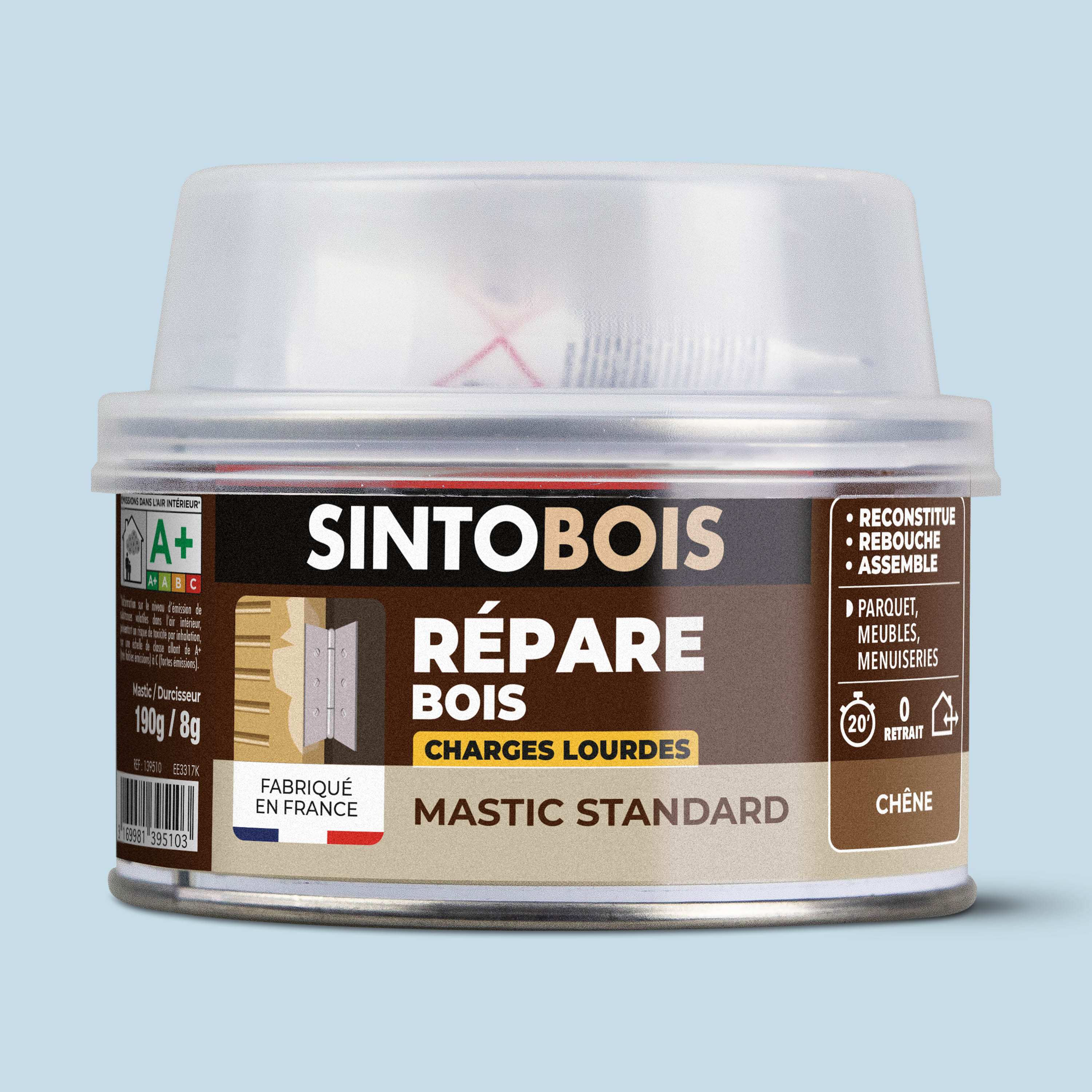 SINTO - Reconstitue bois charges lourdes 170ml Chêne