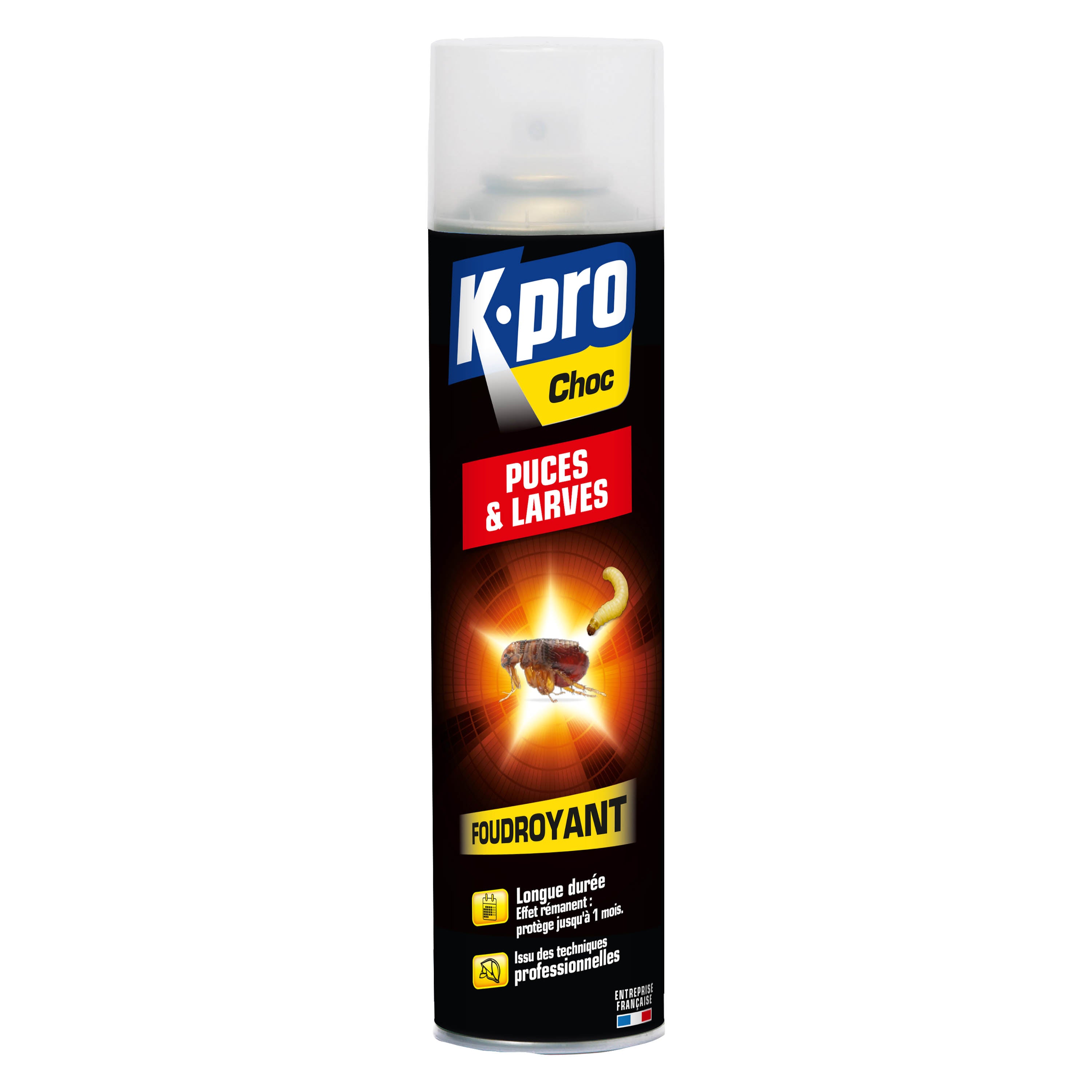 K.PRO - Aérosol foudroyant puces et larves
 400ml