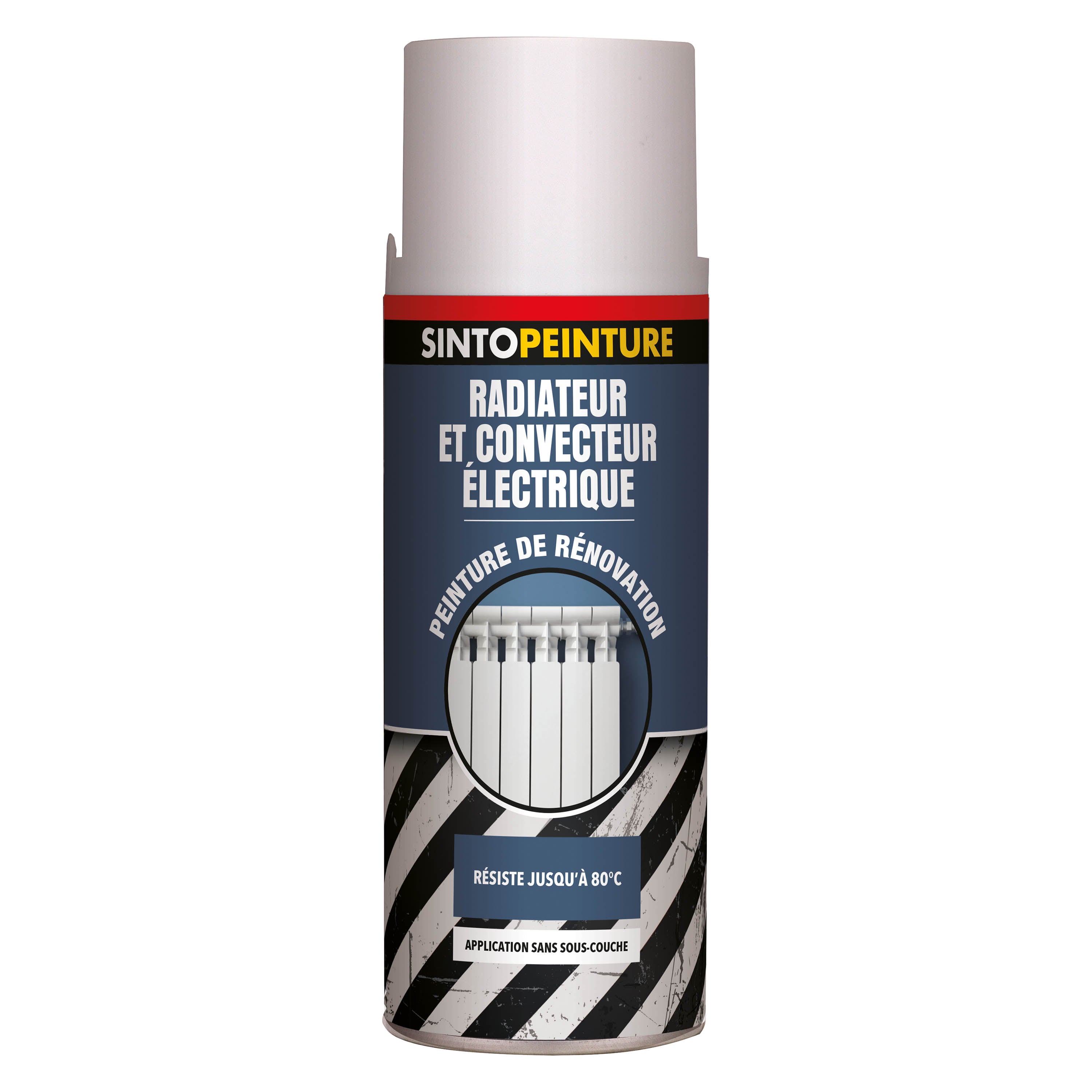 SINTO - Peinture spécial radiateur blanc 400ml Blanc satiné RAL 9010