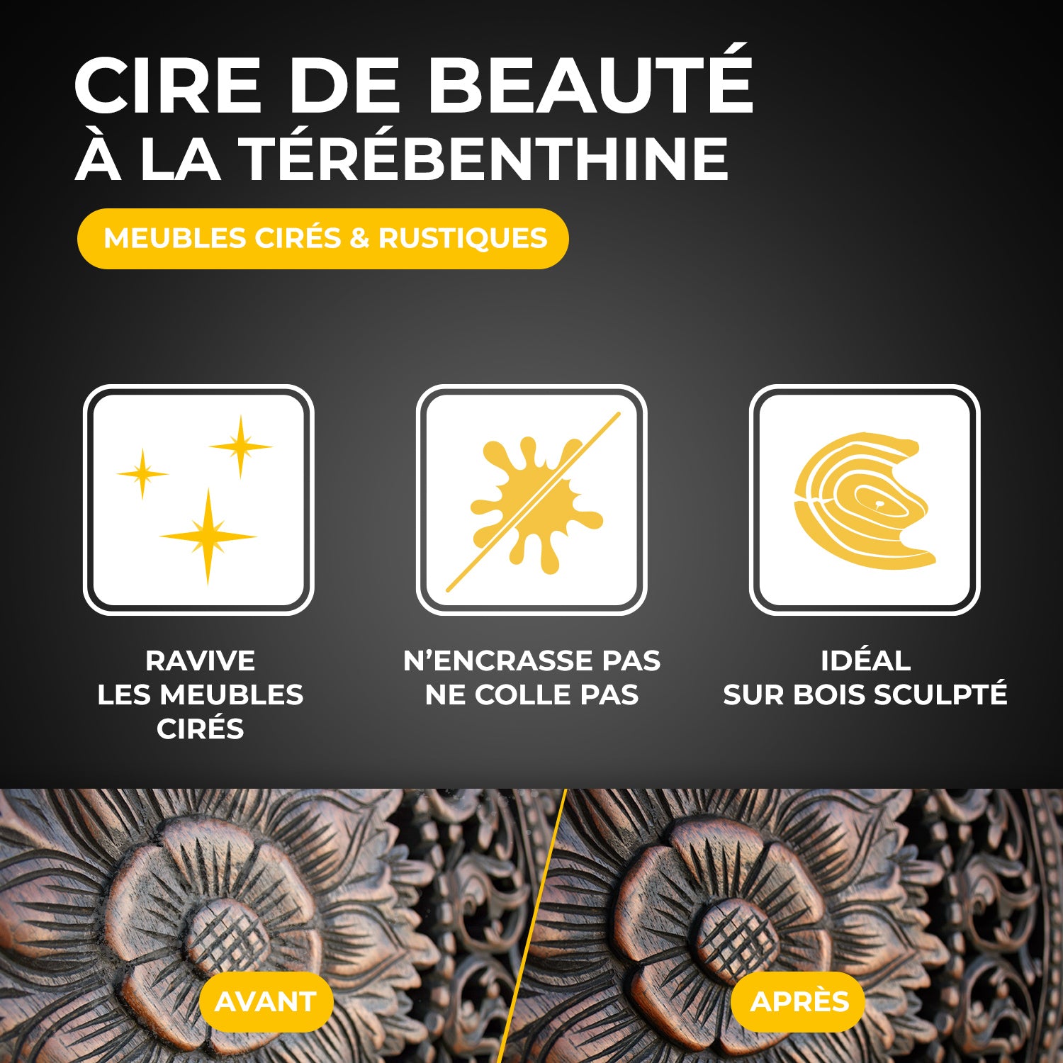 KIRAVIV - Cire de beauté à la térébenthine
 400ml
