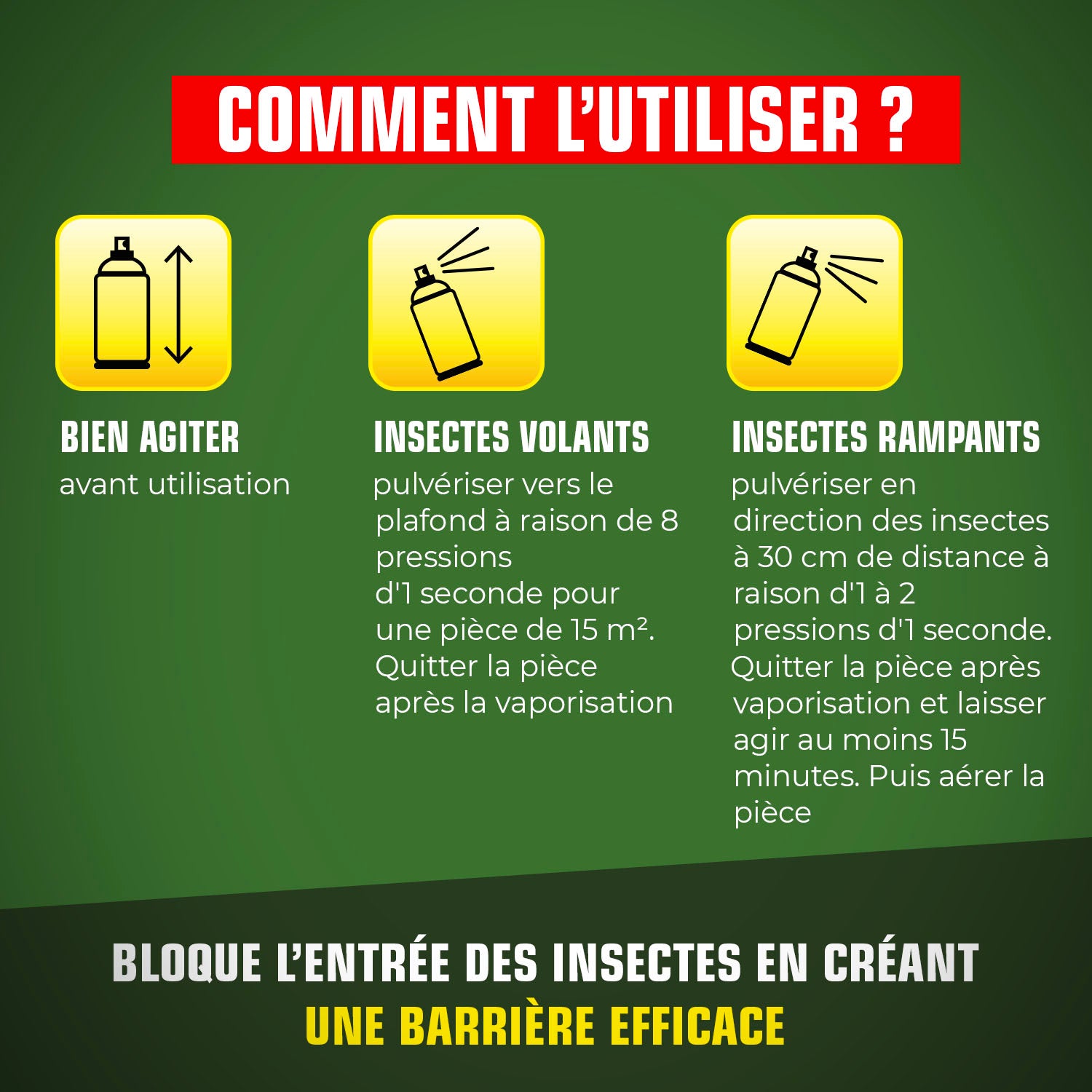 K.PRO - Aérosol tous insectes K.PRO 300ml